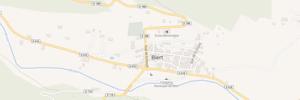 Plan du 268 Village à Biert