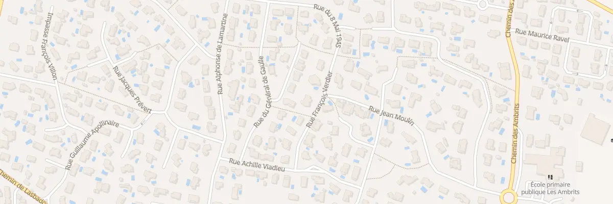 Plan du 6 Rue François Verdier à Cornebarrieu