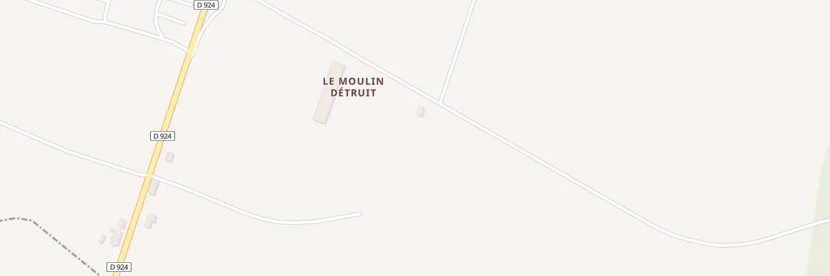 Plan du 1 Le Moulin Detruit à Moisy