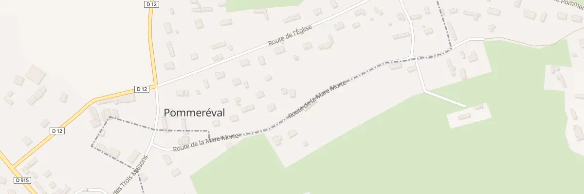 Plan du 233 Rte de la Mare Morte à Pommeréval
