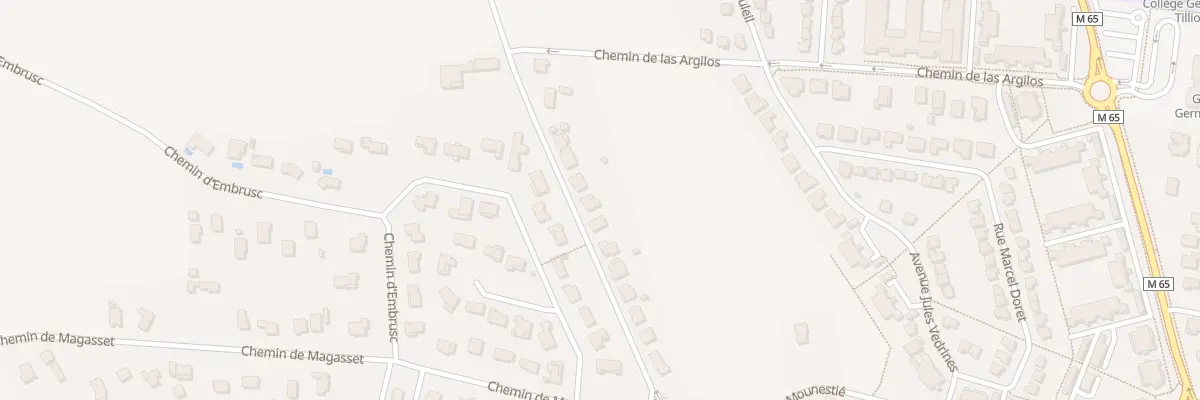 Plan du 538 Rte du Château d’Eau à Aussonne
