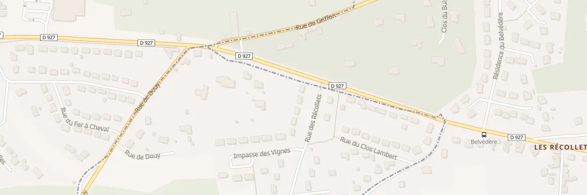 Plan du 3 Rue des Recollets à La Chapelle-du-Noyer