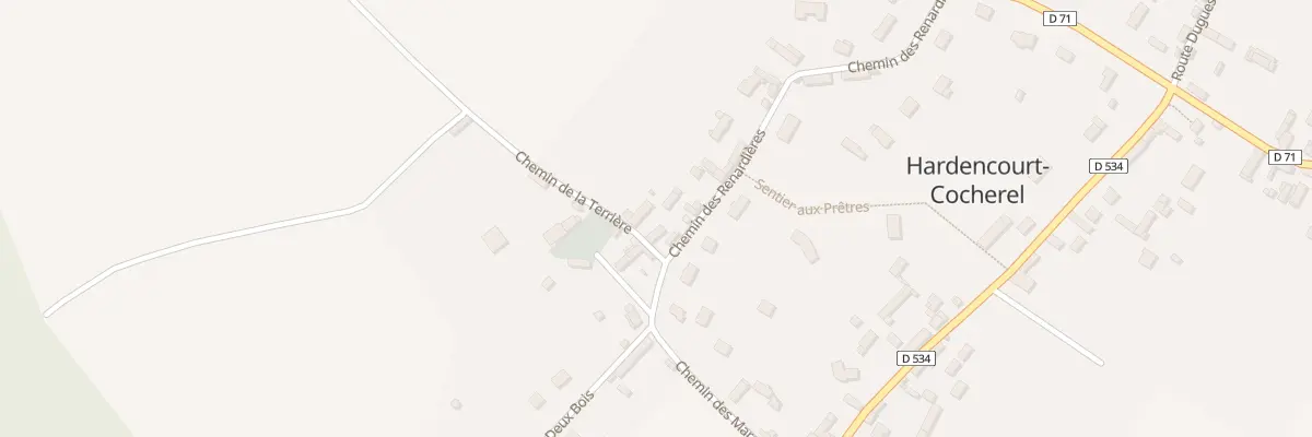 Plan du 2 Che de la Terrière à Hardencourt-Cocherel