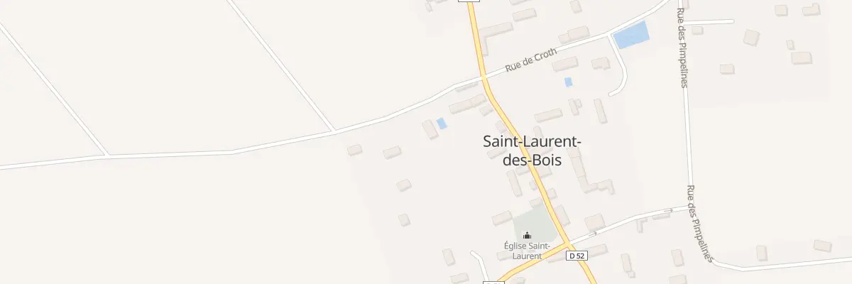 Plan du 1 Rue de Lignerolles à Saint-Laurent-des-Bois