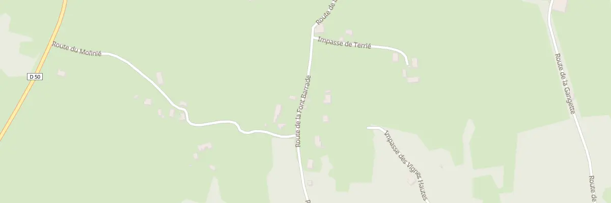 Plan du 359 Rte de la Font Barrade à Thédirac