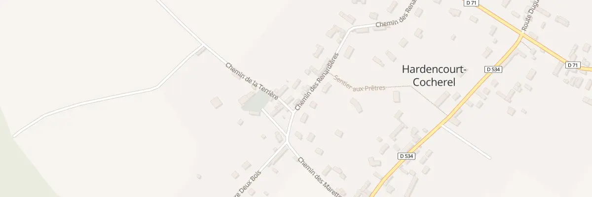 Plan du 5 Che des Renardières à Hardencourt-Cocherel