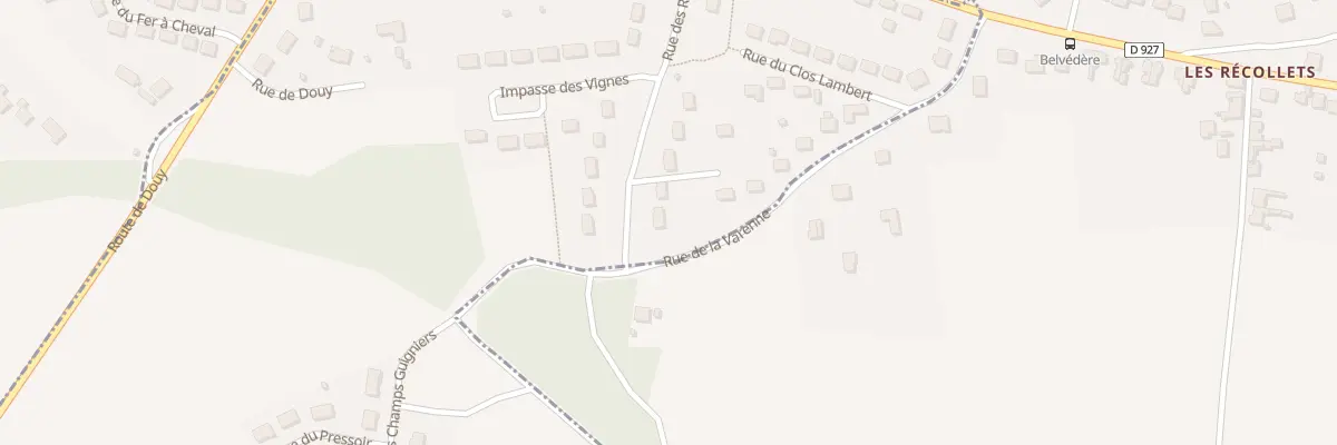 Plan du 14 Rue des Recollets à La Chapelle-du-Noyer