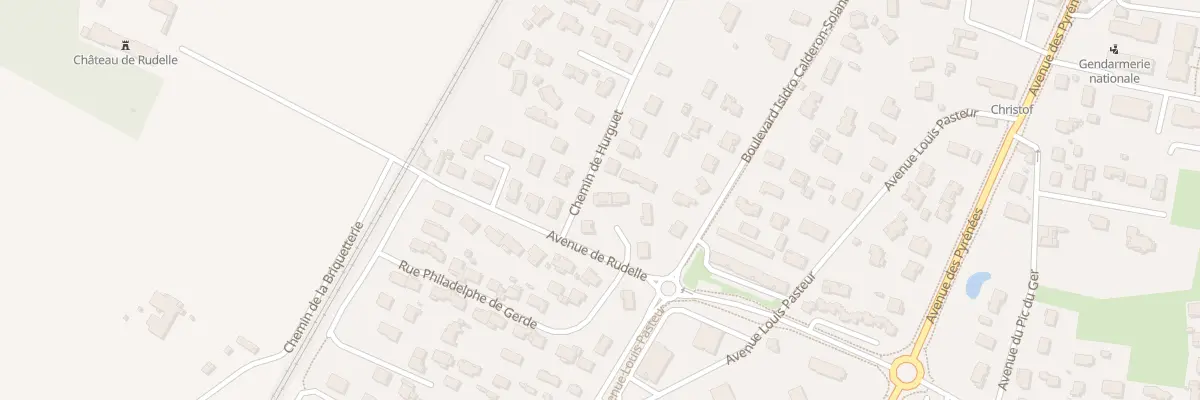 Plan du 2 Sq Déodat de Séverac à Muret