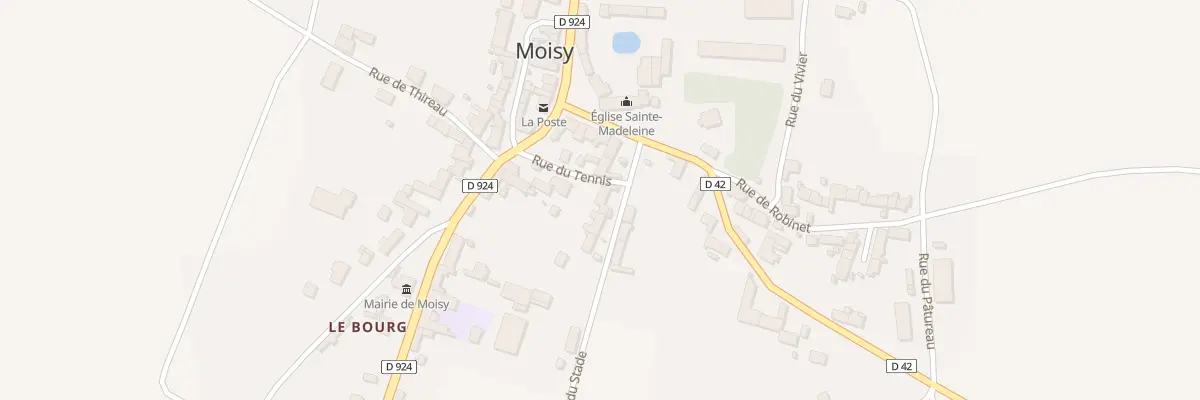 Plan du 6 Rue du Stade à Moisy