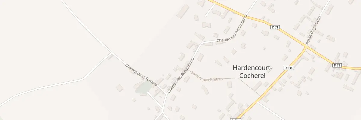 Plan du 11 Che des Renardières à Hardencourt-Cocherel