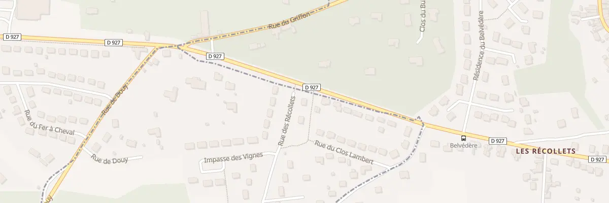 Plan du 2 Rue des Recollets à La Chapelle-du-Noyer