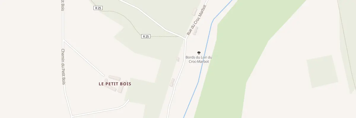 Plan du 86 Rue du Croc Marbot à Marboué