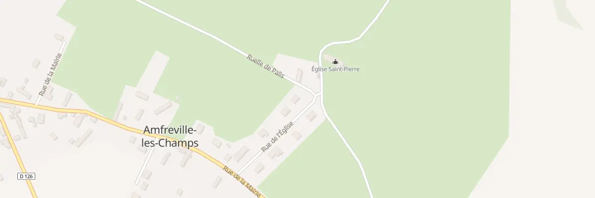 Plan du 135 Rue de l’Eglise à Amfreville-les-Champs