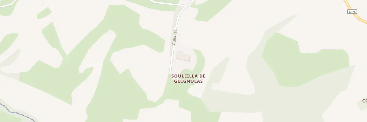 Plan du 1 Souleilla de Guignolas à Lapeyrère