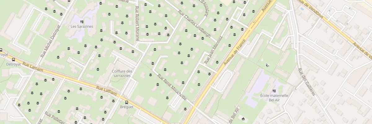 Plan du 6 Rue Jean Mermoz à Blois