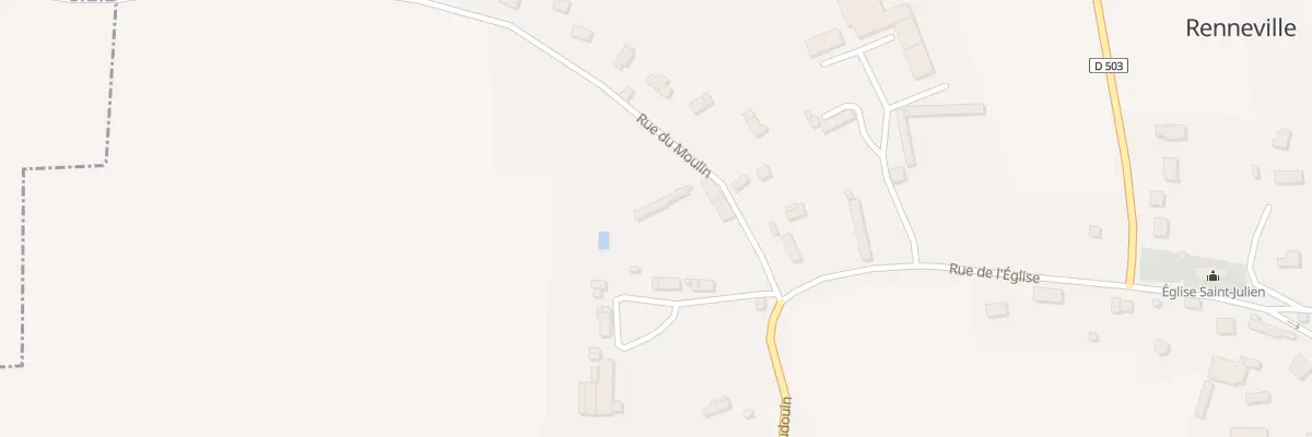 Plan du 5000F Rue du Moulin à Renneville