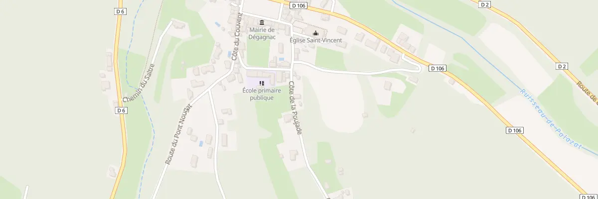Plan du 111 Côte de la Poujade à Dégagnac