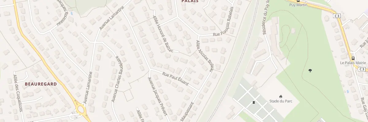 Plan du 26 All Honore de Balzac au Palais-sur-Vienne