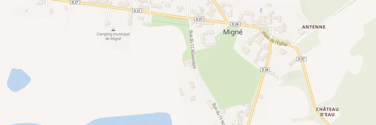 Plan du 10 Rue du Onze Novembre à Migné