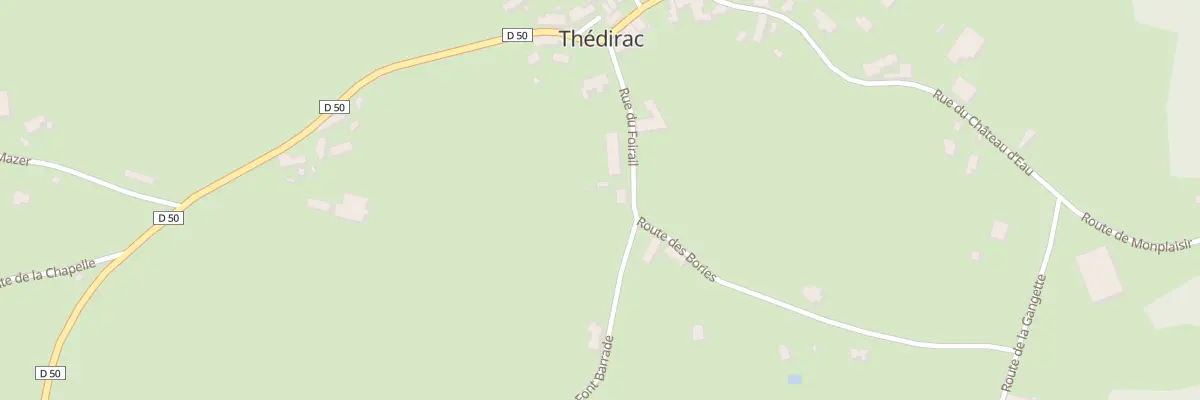 Plan du 5036 Le Bourg à Thédirac