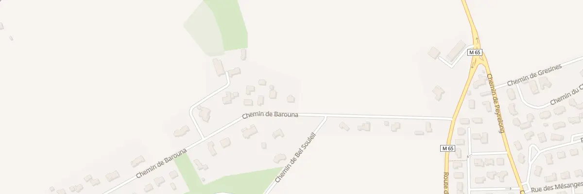 Plan du 272 Che de Barouna à Aussonne