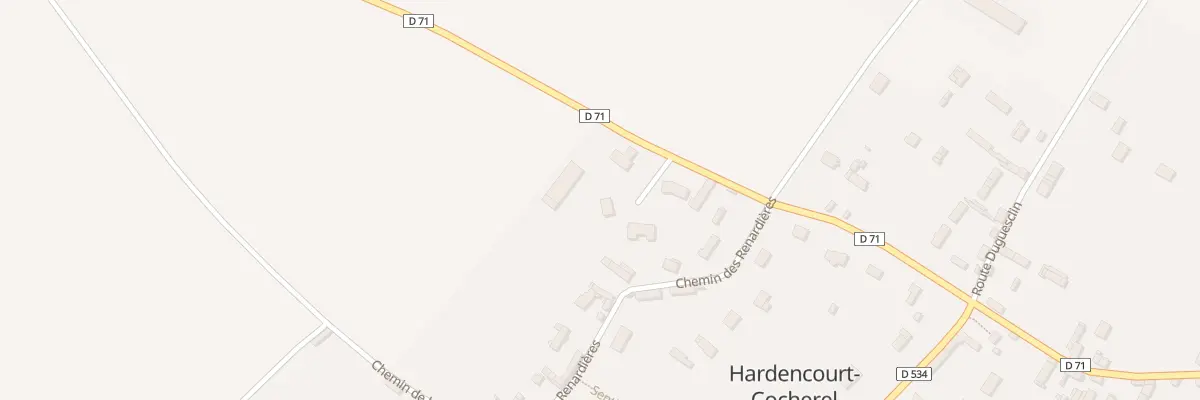 Plan du 9B Rue de la Croix du Chêne à Hardencourt-Cocherel