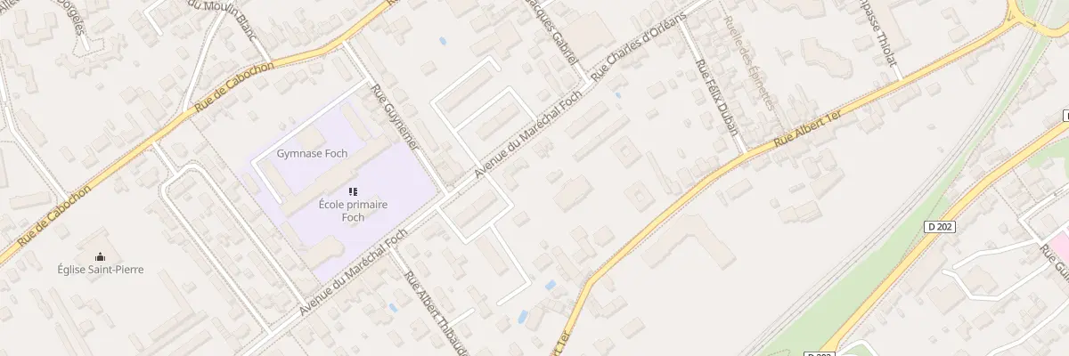 Plan du 10 Av du Marechal Foch à Blois
