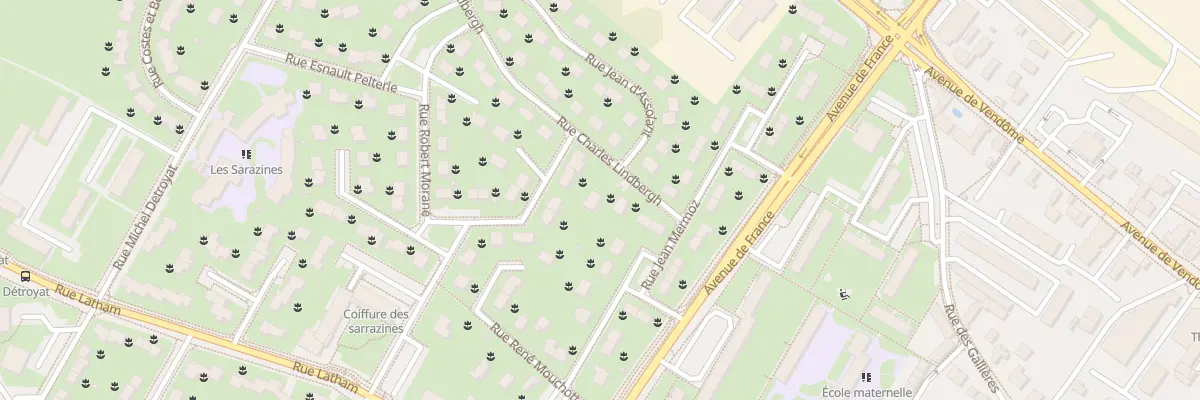 Plan du 8 Rue Charles Lindbergh à Blois