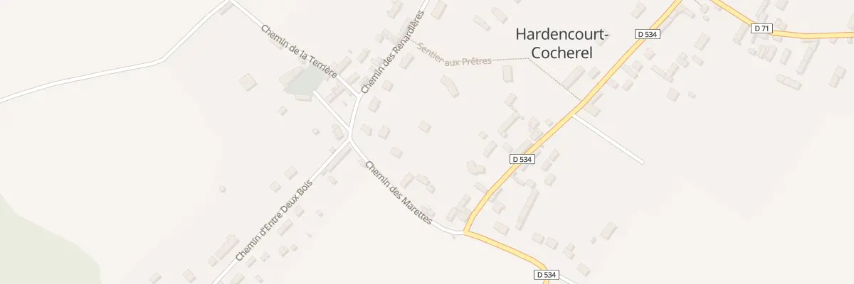 Plan du 3 Che des Marettes à Hardencourt-Cocherel