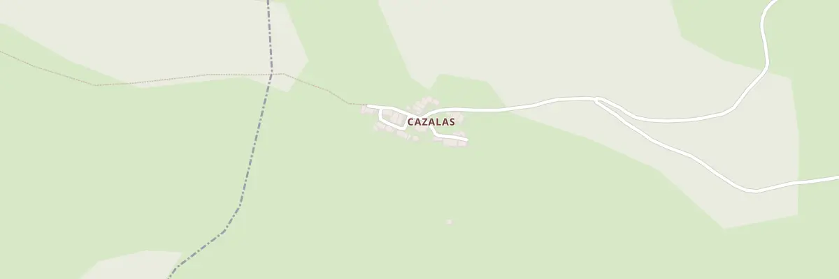Plan du Hameau de Cazalas à Castelnau-Durban