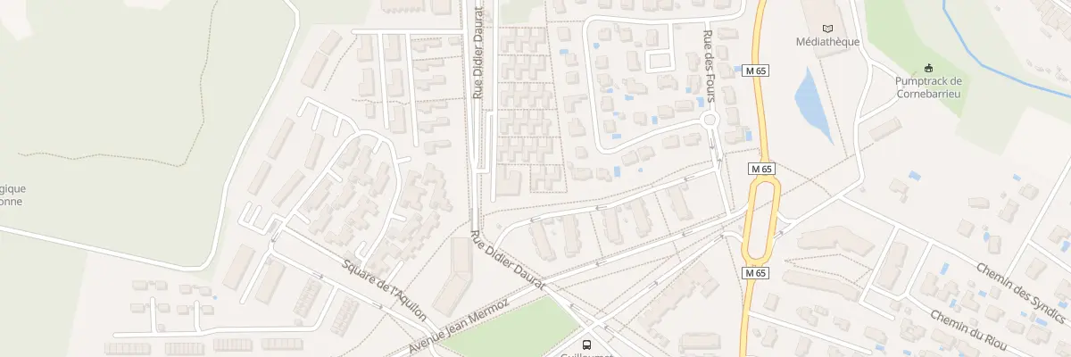 Plan du 2 Rue Didier Daurat à Cornebarrieu