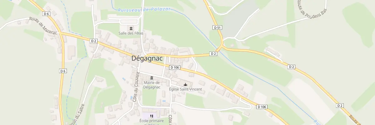 Plan du 34 Rue de la Fontaine à Dégagnac