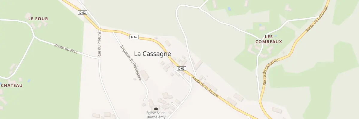 Plan du 4A Le Bourg Nord à La Cassagne