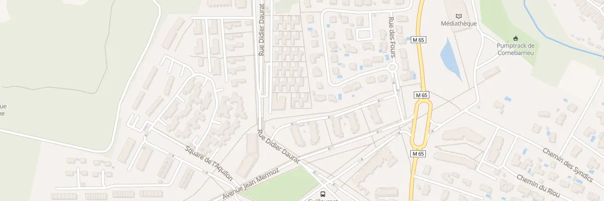 Plan du 2 Rue Didier Daurat à Cornebarrieu