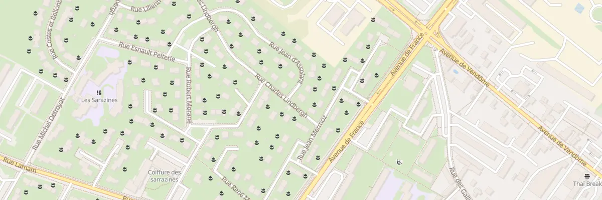 Plan du 3 Rue Charles Lindbergh à Blois