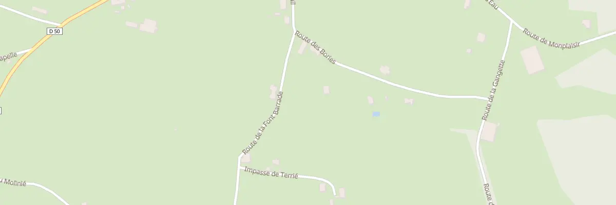 Plan du 5216 Les Bories à Thédirac