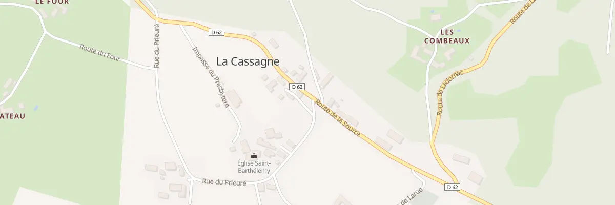 Plan du 2 Le Bourg Nord à La Cassagne