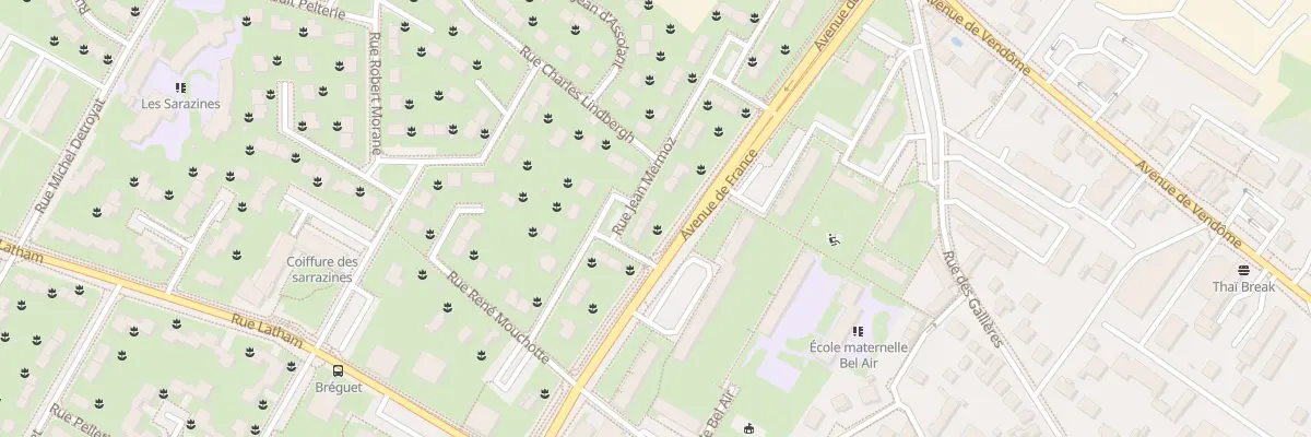 Plan du 15 Rue Jean Mermoz à Blois
