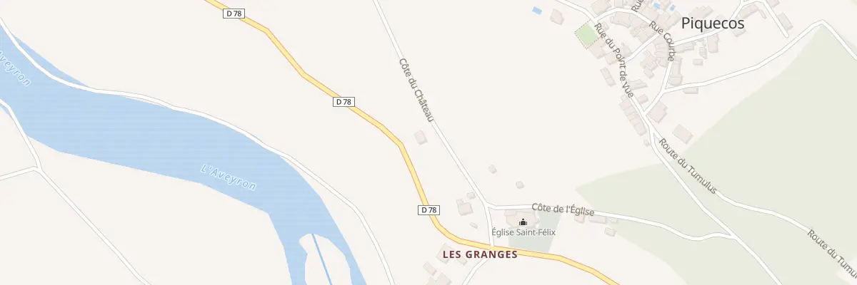 Plan du 846 Cote du Chateau à Piquecos