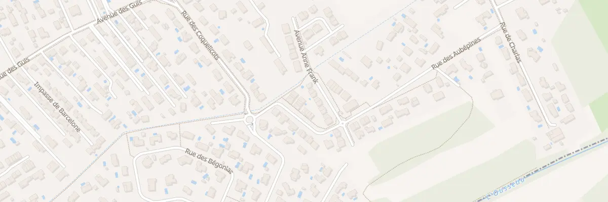 Plan de la Rue des Aubépines à Plaisance-du-Touch