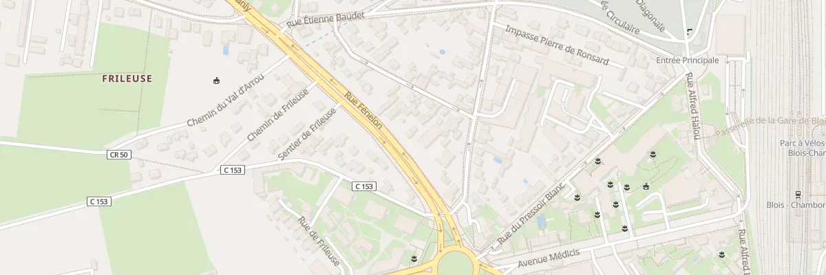 Plan du 9 Rue Fenelon à Blois