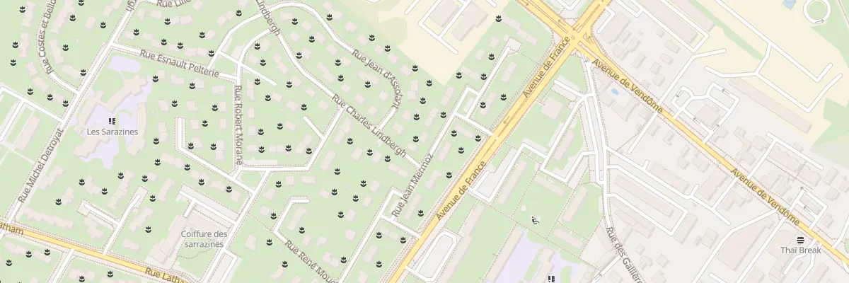 Plan du 16 Rue Jean Mermoz à Blois