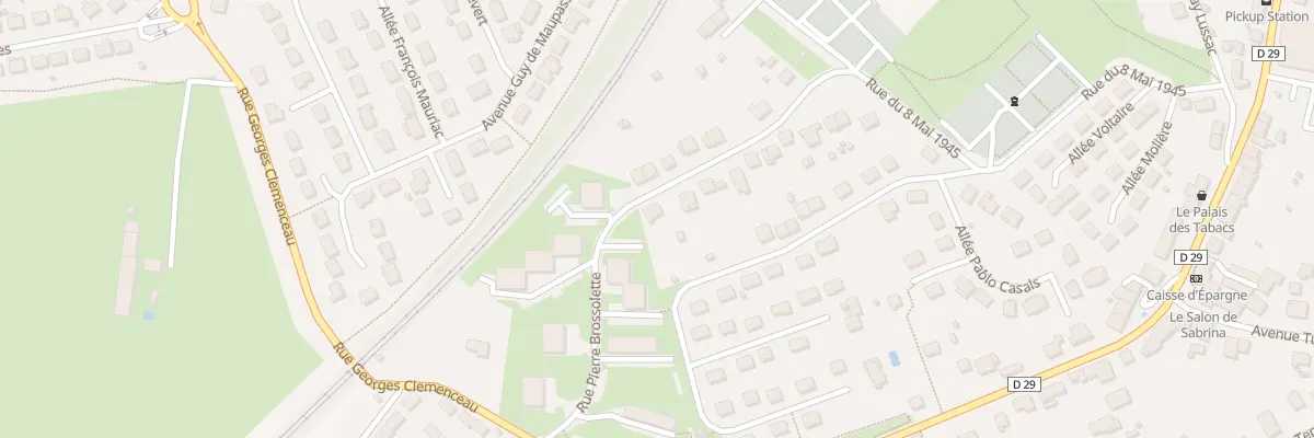 Plan du 27 Rue Pierre Brossolette au Palais-sur-Vienne