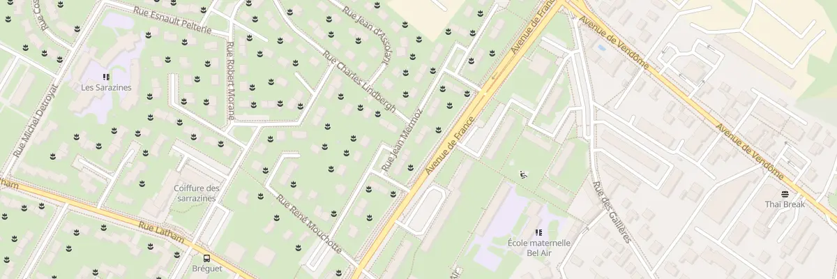 Plan du 19 Rue Jean Mermoz à Blois