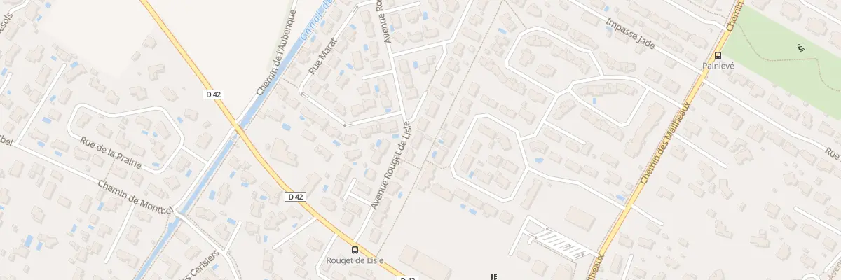 Plan du 14 Av Rouget de Lisle à Frouzins