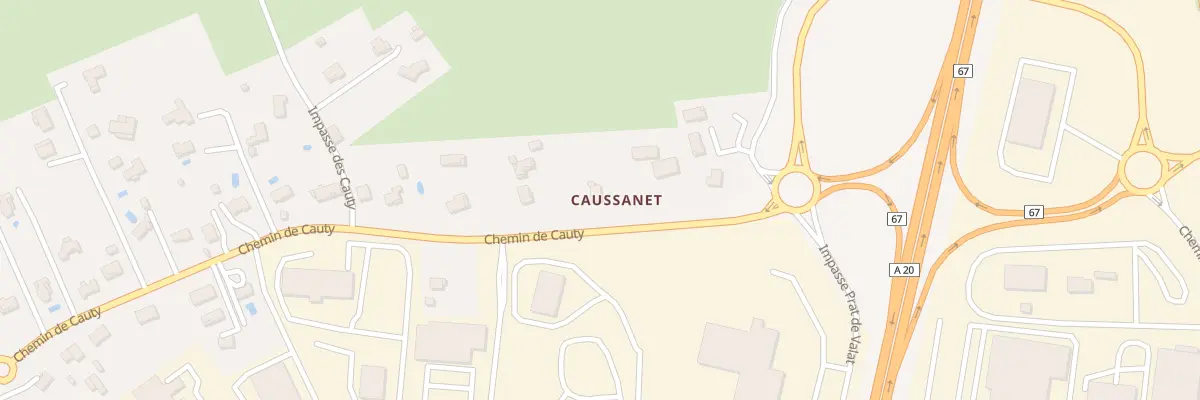 Plan du 290 Che de Cauty à Bressols