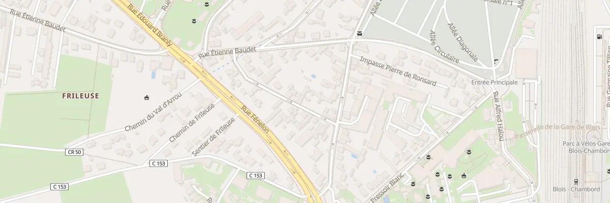 Plan du 7 Rue Jean Doublier à Blois