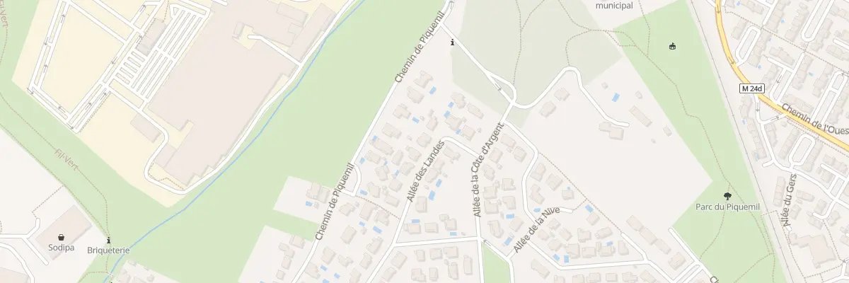 Plan du 8 All des Landes à Colomiers
