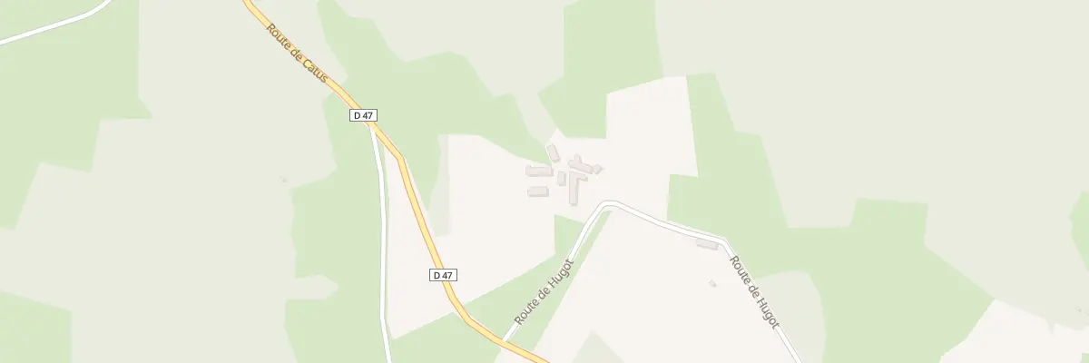 Plan du 318 Rte de Hugot à Thédirac