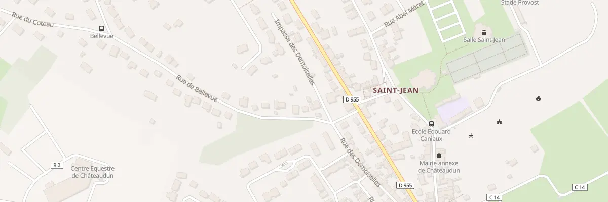 Plan du 6 Rue de Bellevue à Châteaudun